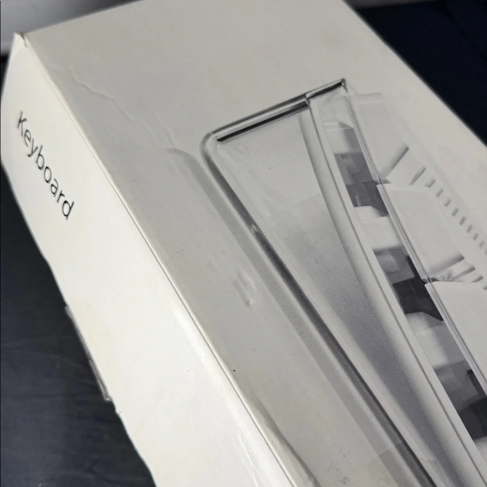 Retro Mac Apple White Clear Computer Keyboard USB Wired Cable with box